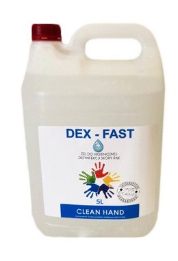 Żel do higienicznej dezynfekcji skóry rąk Dex-Fast | 5 litrów | od ręki Resto Quality