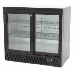 Barowa szafa chłodnicza RQ-208SCM | drzwi przesuwne | 2-drzwiowa | 227l Resto Quality