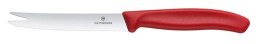 Victorinox Swiss Classic Nóż do sera i kiełbasy, ostrze ząbkowane, 110mm, czerwony Hendi