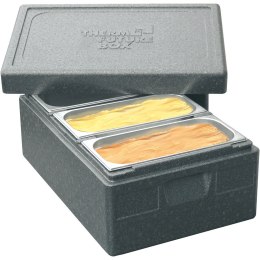 Pojemnik termoizolacyjny, czarny, 600x400x270 mm Thermo Future Box