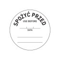 Naklejka food safety - „spożyć przed" Hendi