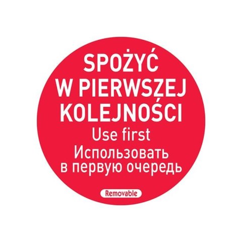 Naklejka food safety - „spożyć w pierwszej kolejności" Hendi