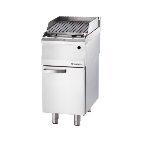 Lava grill gazowy, ruszt V, 400x700, 8.0 kW, G20/20 mbar Stalgast