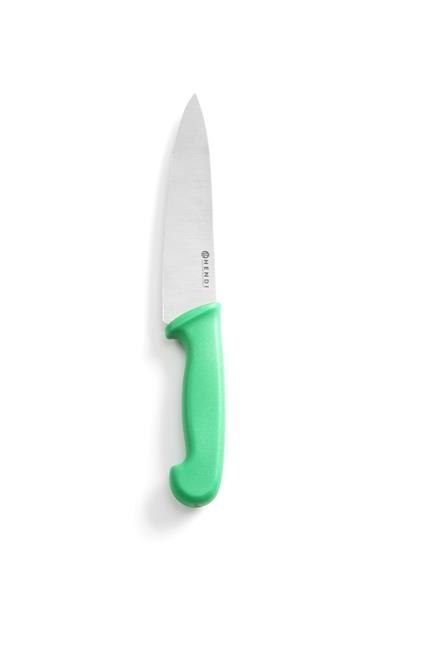 Nóż kucharski HACCP - 180 mm, zielony Hendi