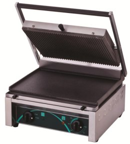 Grill elektryczny kontaktowy panini RN101-B | dolna płyta gładka Resto Quality