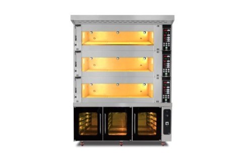 Piec piekarniczy modułowy 3-komorowy | elektryczny | 39,6 kW | 400V | 1660x1400x2170 | MT/1400/2 Resto Quality