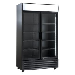 Szafa chłodnicza przeszklona | 879 l | SD1002BHE (RQ1100H-BLACK) Resto Quality