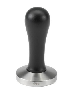 Tamper | ubijak do kawy | stal nierdzewna | czarna drewniana rączka | 58 mm | HEBBF58 Resto Quality