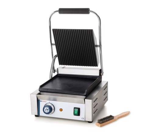 Grill kontaktowy pojedyńczy góra i dół ryflowane Hendi Grill kontaktowy pojedyńczy góra i dół ryflowane Hendi