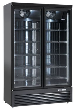 Szafa chłodnicza przeszklona DC1080BB | 1081 l | 1253x710x2003 mm Resto Quality