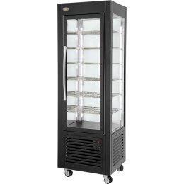 Witryna chłodnicza, cukiernicza, oświetlenie LED, czarna, V 360 l Roller Grill