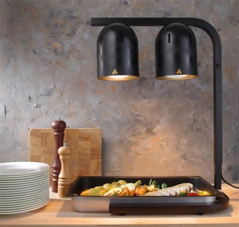 Lampa do podgrzewania potraw, czarna Hendi Lampa do podgrzewania potraw, czarna Hendi