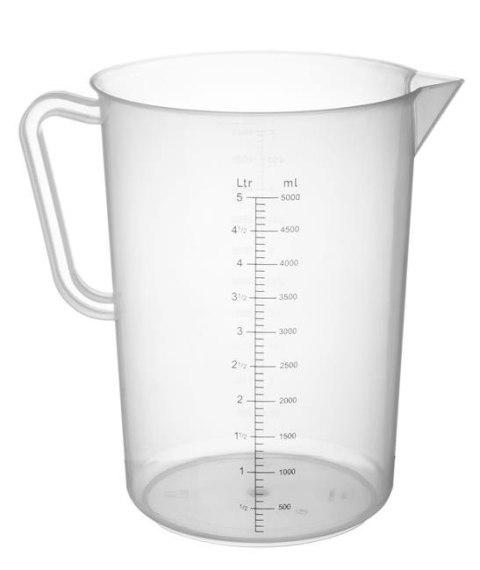 Miarka polipropylenowa podziałką 5 l Hendi Miarka polipropylenowa podziałką 5 l Hendi