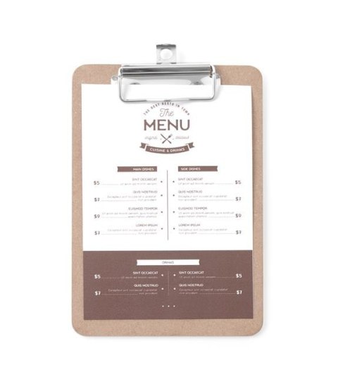 Podkładka pod kartę menu 125x180 Hendi Podkładka pod kartę menu 125x180 Hendi