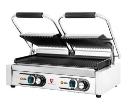 Kontakt grill podwójny | ryflowany | Resto Quality | 3,6 kW | 230 V | RQK813A Resto Quality