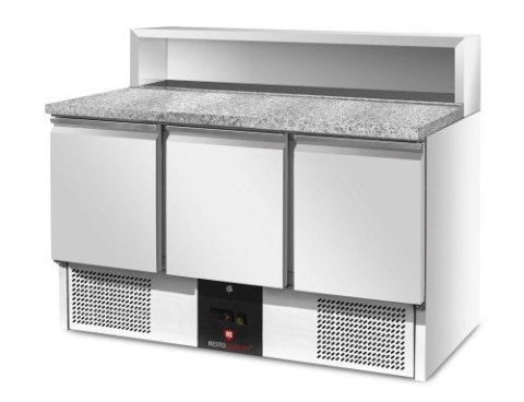 Stół chłodniczy do pizzy 3-drzwiowy RQPS903 | z blatem granitowym | 1367x700x1067 mm Resto Quality Stół chłodniczy do pizzy 3-drzwiowy RQPS903 | z blatem granitowym | 1367x700x1067 mm Resto Quality