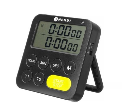 Timer dwuzakresowy, HENDI, czarny, 82x20x(H)86mm Timer dwuzakresowy, HENDI, czarny, 82x20x(H)86mm