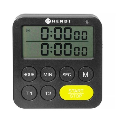 Timer dwuzakresowy, HENDI, czarny, 82x20x(H)86mm Timer dwuzakresowy, HENDI, czarny, 82x20x(H)86mm
