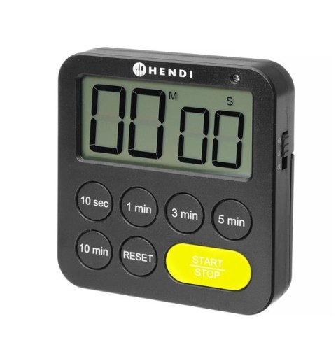 Timer jednozakresowy, HENDI, czarny, 82x20x(H)88mm Timer jednozakresowy, HENDI, czarny, 82x20x(H)88mm