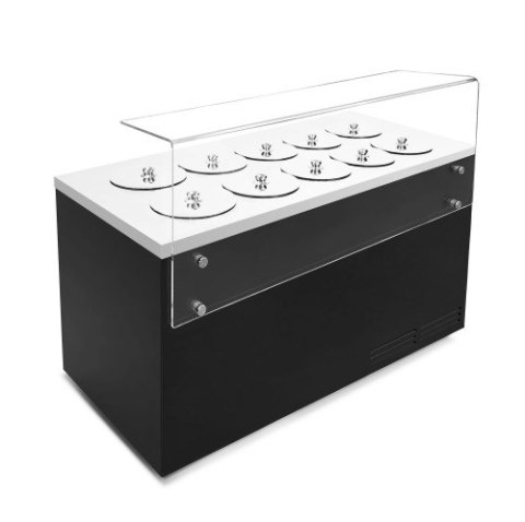 Dystrybutor do lodów | witryna do lodów Pozetti DV 10 | 10+8 tub | 1560x700x1200 mm | Resto Quality