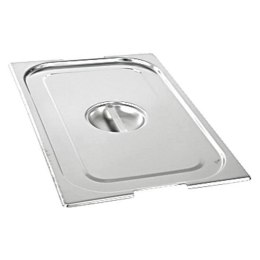 Pokrywka stalowa z wycięciem na uchwyty do pojemników, Gredil, GN 1/2 Gredil