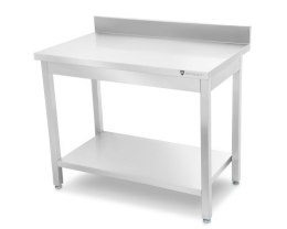 Stół przyścienny z półką | 800x600x850 mm | skręcany Resto Quality