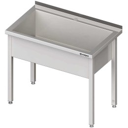 Stół z basenem 1-komorowym spawany 1000x600x850 mm h=300 mm Stalgast