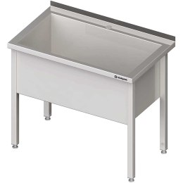 Stół z basenem 1-komorowym spawany 1000x700x850 mm h=400 mm Stalgast