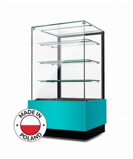 Witryna cukiernicza neutralna Dolce Visione Neutro Premium 700 | podświetlany cokół | 700x670x1300 mm Resto Quality