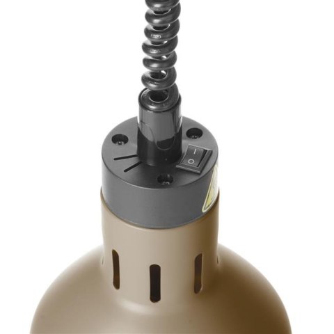 Lampa do podgrzewania potraw wisząca, cylindryczna, HENDI, beżowy, 230V/250W, ?175x(H)250mm