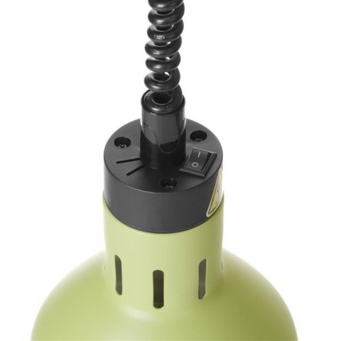Lampa do podgrzewania potraw wisząca, cylindryczna, HENDI, zielony, 230V/250W, ?175x(H)250mm