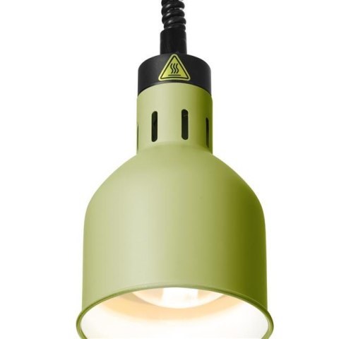 Lampa do podgrzewania potraw wisząca, cylindryczna, HENDI, zielony, 230V/250W, ?175x(H)250mm