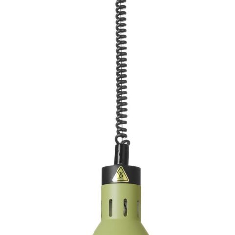 Lampa do podgrzewania potraw wisząca, stożkowa, HENDI, zielony, 230V/250W, ?275x(H)250mm