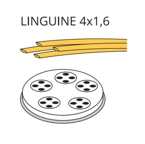 Matryca formująca do maszynki do makaronu PF15E i MPF1.5N LINGUINE 4 x 1.6 - 4 mm Resto Quality