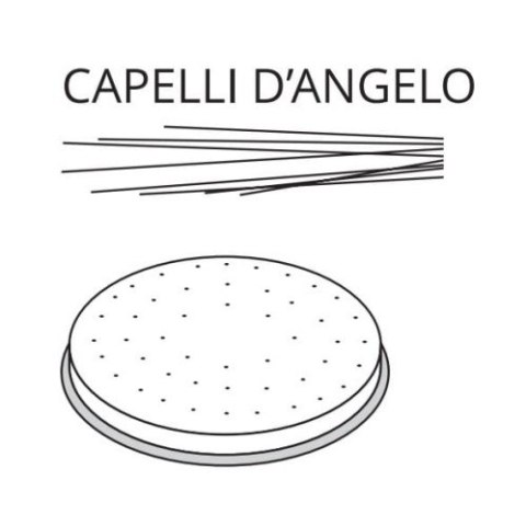 Matryca formująca do maszynki do makaronu PF80E i MPF8N CAPELLI D'ANGELO - ø 1 mm Resto Quality