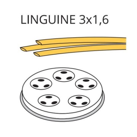 Matryca formująca do maszynki do makaronu PF80E i MPF8N LINGUINE 3 x 1.6 - 3 mm Resto Quality