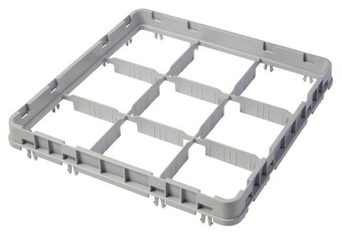 Nadstawka do koszy CAMBRO HALF DROP 500×500 mm szara, model E2 25 przegródek