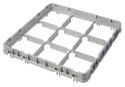 Nadstawka do koszy CAMBRO HALF DROP 500×500 mm szara, model E2 49 przegródek