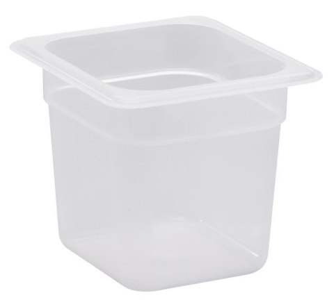Pojemnik GN 1/6 z przezroczystego polipropylenu, Cambro, GN 1/6, transparentny, 162x176x(H)65mm 1 l
