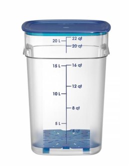 Pojemnik na żywność CamSquares Fresh Pro, Cambro, 22,8L, transparentny, 289x289x(H)401mm