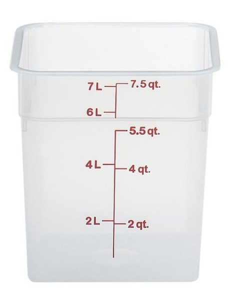 Przezroczysty pojemnik polipropylenowy na żywność CAMBRO CamSquare® 1,9 l