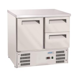Stół chłodniczy z 1 drzwiami i 2 szufladami, Arktic, GN 1/1, 247L, 220-240V/143W, 900x700x(H)855mm