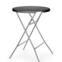 Stolik koktajlowy, AmerBox, czarny, ?800x(H)1100mm, Okrągły
