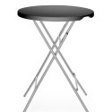 Stolik koktajlowy, AmerBox, czarny, ?800x(H)1100mm, Okrągły