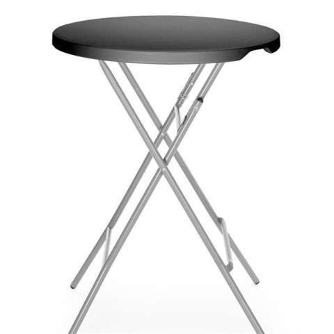 Stolik koktajlowy, AmerBox, czarny, ?800x(H)1100mm, Okrągły