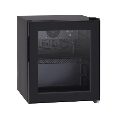 Szafa chłodnicza przeszklona DC48BB | czarna | LED | 48l Resto Quality