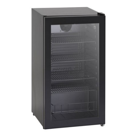 Szafa chłodnicza przeszklona DC98BB | czarna | LED | 88l Resto Quality