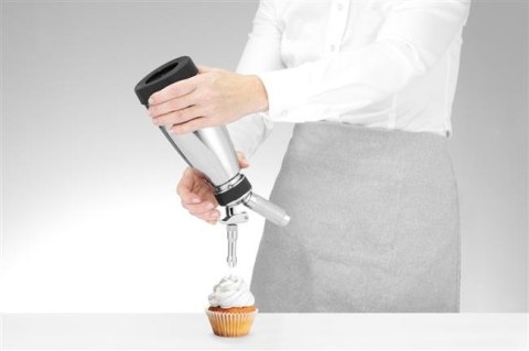 Termo syfon do ciepłych i zimnych sosów, HENDI, 0,5L, ?95x(H)275mm