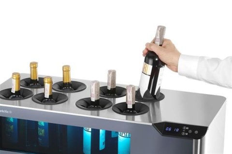 Chłodziarka do wina nastawna dwustrefowa, Cellar, Arktic, czarny, 220-240V/60W, 800x350x(H)293mm