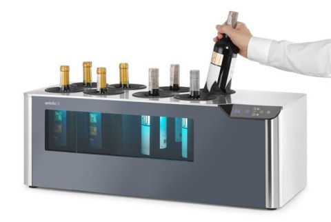 Chłodziarka do wina nastawna dwustrefowa, Cellar, Arktic, czarny, 220-240V/60W, 800x350x(H)293mm